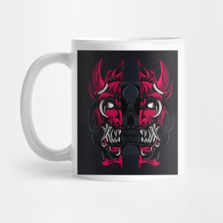 Summon the Darkness : Limited Edition Satan Skull Logo - Perfect for Halloween Shirts & Stickers! Mug